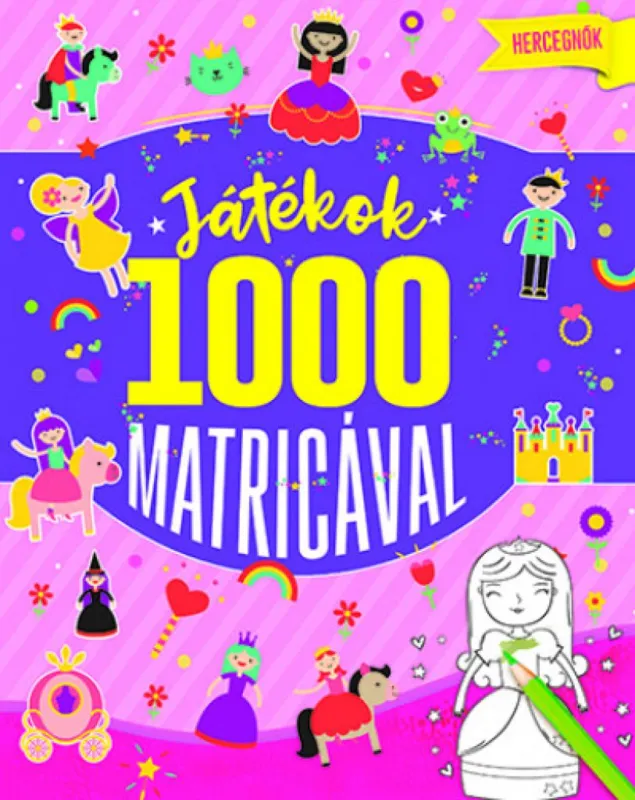 Kedvezmény Játékok 1000 matricával - Hercegnők