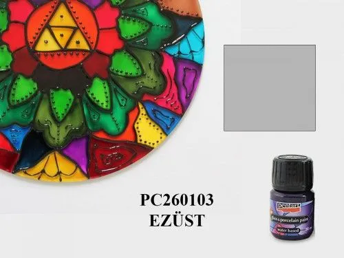 Kihagyhatatlan ajánlat Üveg és porcelánfesték 30ml EZÜST