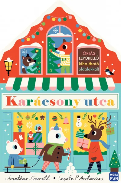 Karácsony utca - Óriás leporelló kihajtható oldalakkal! Gyors kiszállítás
