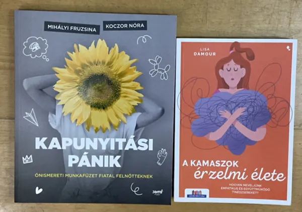 2 db könyv fiatal felnőtteknek és szülőknek - Kapunyitási pánik, A kamaszok érzelmi élete Azonnali szállítás