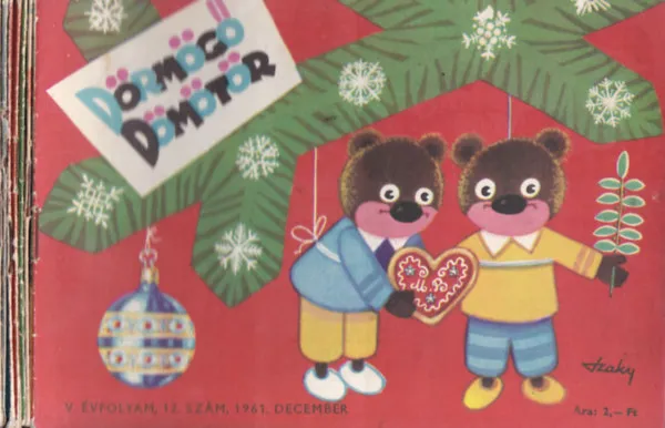 Szuper ajánlat 7 db Dörmögő Dömötör újság: V. évfolyam, 1961, 1. 3. 4. 5. 8. 10. 12. számok.