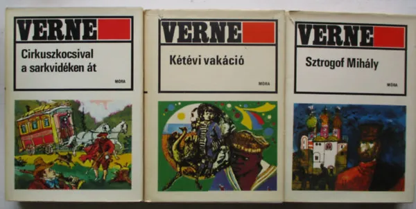 Utolsó esély 3 db Verne (Sztrogof Mihály, Kétévi vakáció, Cirkuszkocsival a sarkvidéken át)