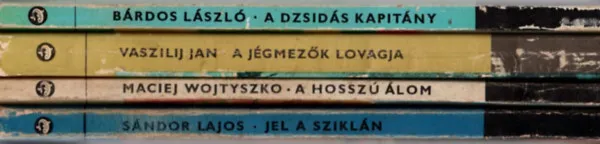 Rendeld meg most 4 db Delfin könyv együtt: A dzsidás kapitány, Jel a sziklán, A hosszú álom, A jégmezők lovagja.