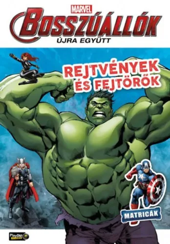 Bosszúállók - Ultron kora - rejtvények és fejtörők matricákkal Biztonságos fizetés