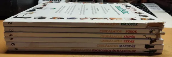 6 db Csuda Világ - Csudálatos könyvek (címek a termékleírásban, saját fotó) Vásárlói kedvenc