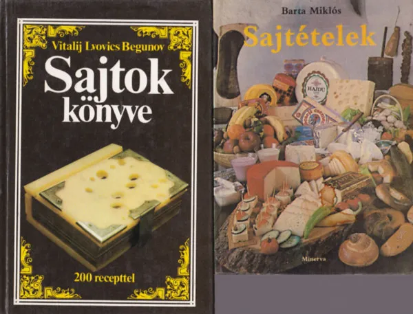 2 db sajtos szakácskönyv: Sajtételek, Sajtok könyve Exkluzív ajánlat