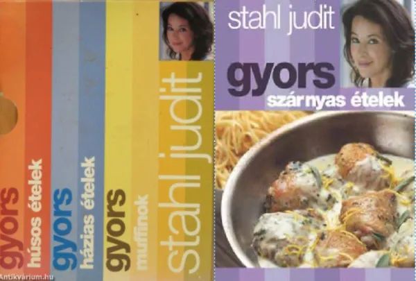 Gyors muffinok, házias ételek, húsos ételek I-III ( 3 kötet egy tokban ) + Gyors szárnyas ételek ( 4 kötet ) Bestseller