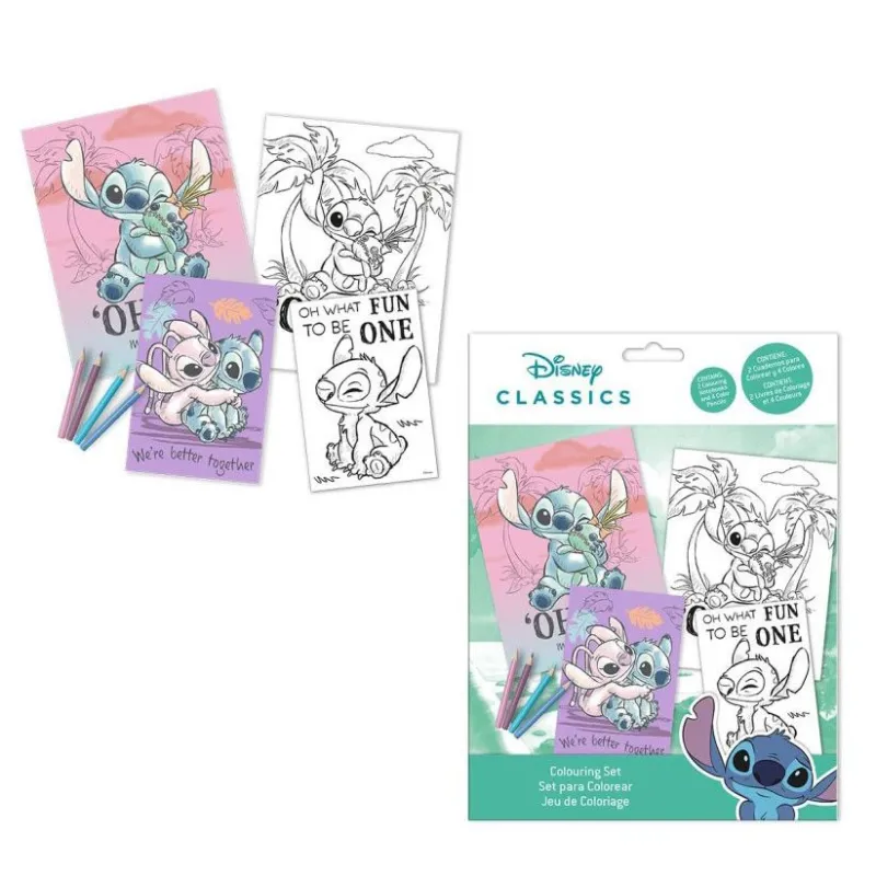 Szezonális akció Disney Lilo és Stitch, A csillagkutya Cheeky színező szett