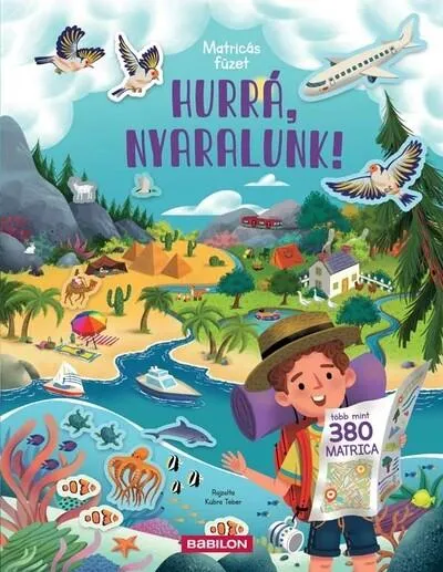 Kedvezmény Matricás füzet - Hurrá, nyaralunk! - Több mint 380 matrica