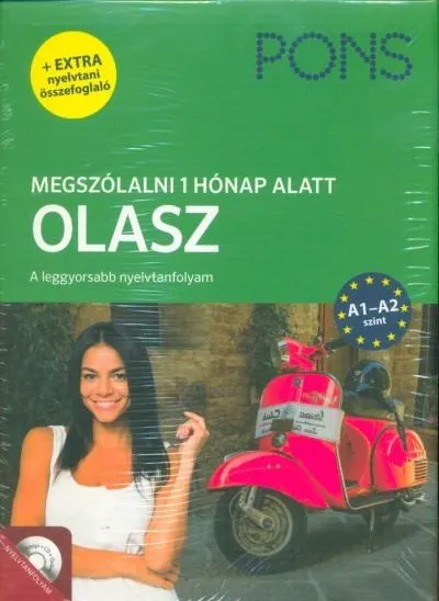 Népszerű PONS Megszólalni 1 hónap alatt - Olasz (könyv + CD+online) - A leggyorsabb nyelvtanfolyam