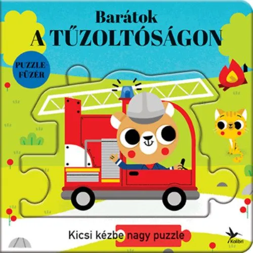 Barátok a tűzoltóságon - Kicsi kézbe nagy puzzle Alacsony ár